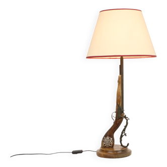 Steampunk pistol lamp unique table lamp antique gun rustic 78cm