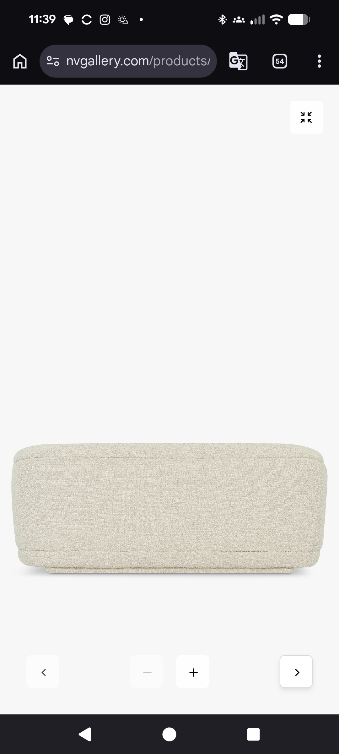Canapé VOLTA – NV Gallery – Oat white bouclé