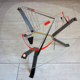 Vintage coffee table geometric decorations