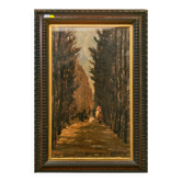 Route forestière, CESARE RIESCH (1906 - 1981)
