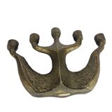 Brutalist - Horst Dalbeck - bronze- candlestick- Duitsland - 1950-1970