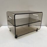 Roche Bobois smoked plexi coffee table