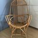 Vintage rattan armchair