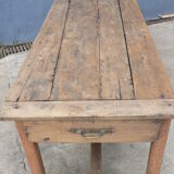Solid wood farm table