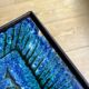 Blue ceramic coffee table by Robert & Jean CLOUTIER circa 1960
