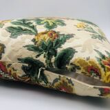 Housse coussin en tissu ancien