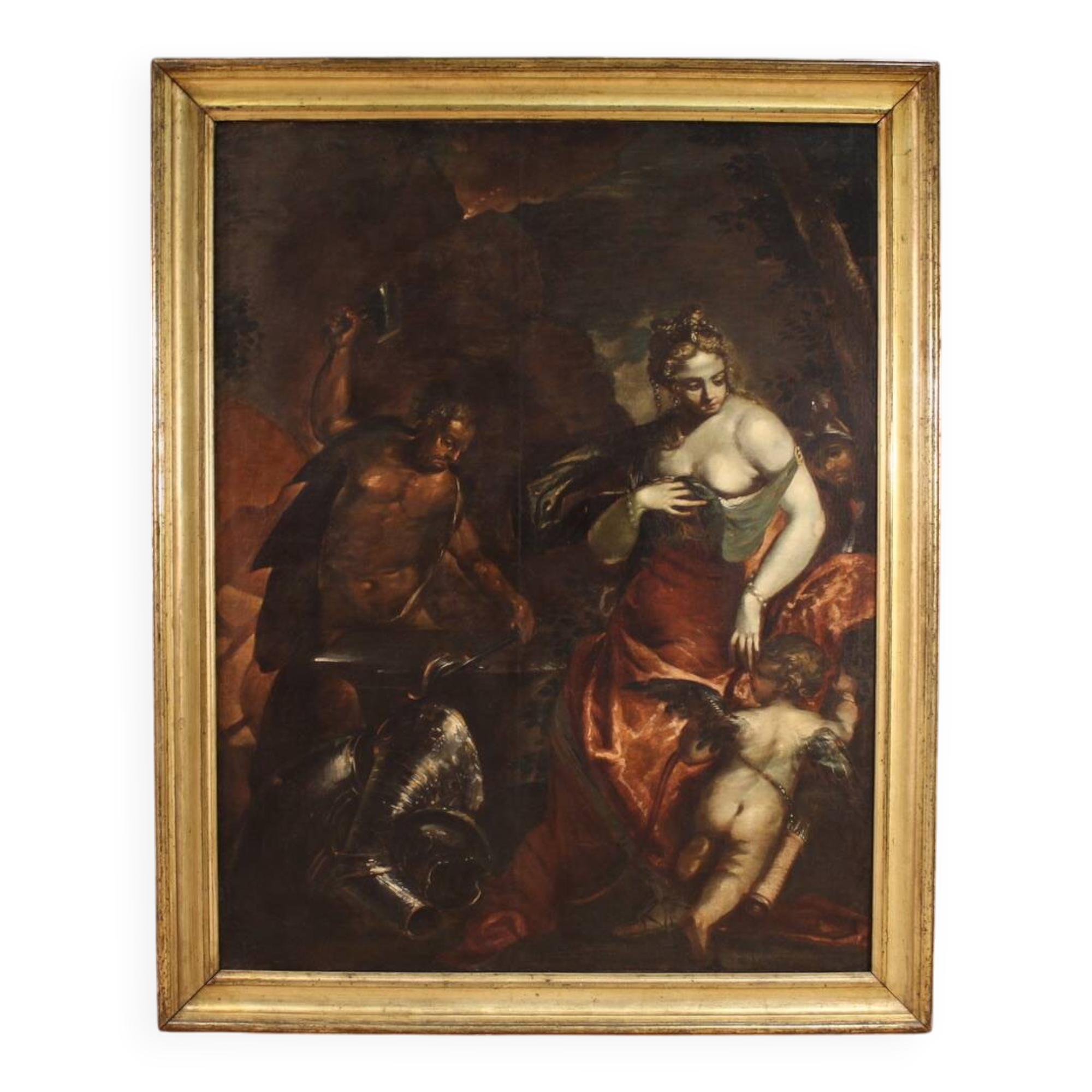 Great 17th-century mythological painting, Venus in Vulcan's Forge