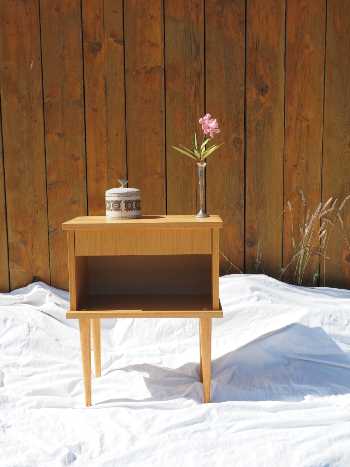 Scandinavian bedside table from the 70s
