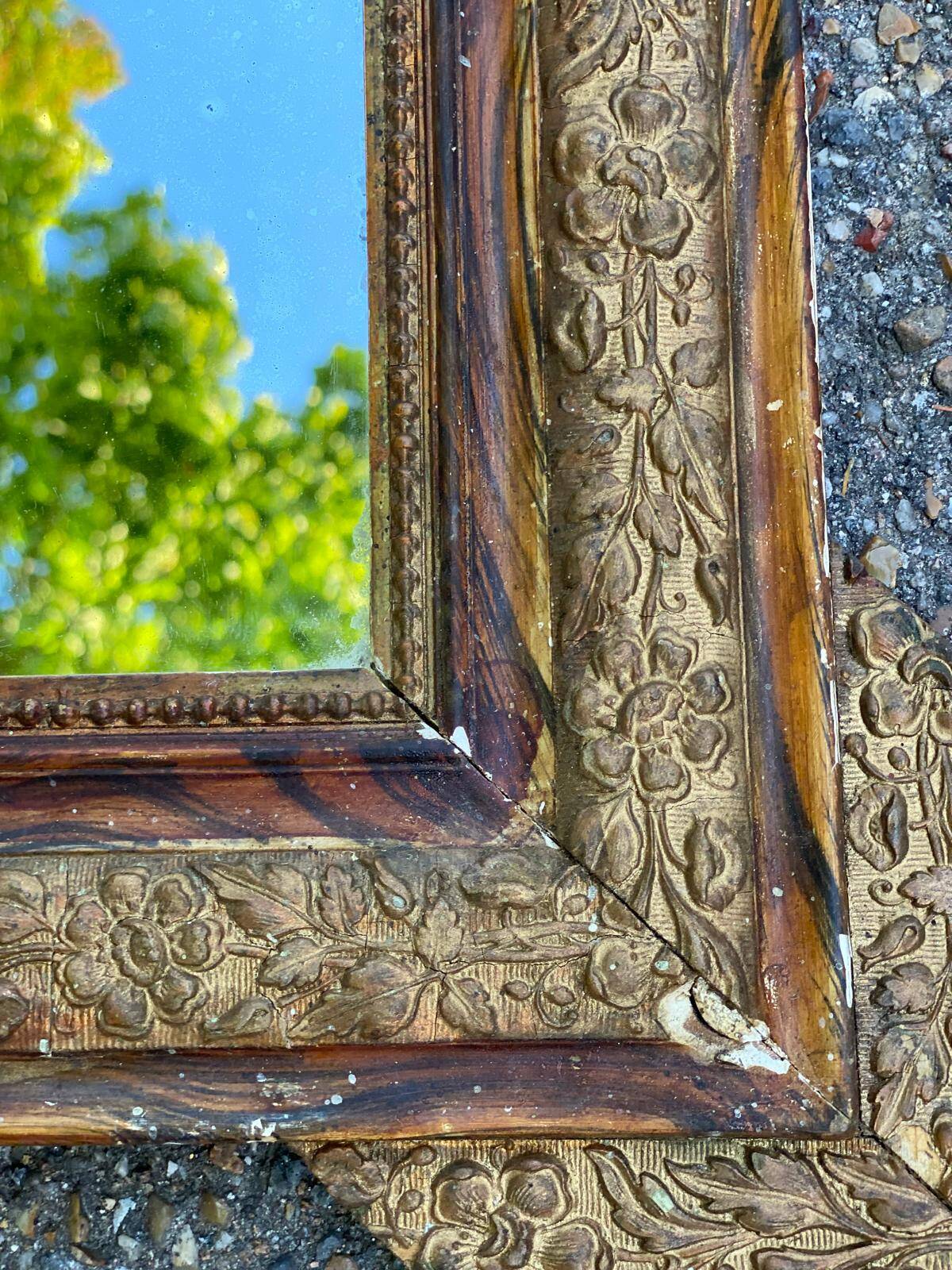 Antique Louis Philippe mirror from the 17th century 46x56cm