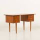 Small Danish mid century teak desk, 1960s