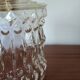 Geometric moulded glass cylindrical lampshade from the 1970s.