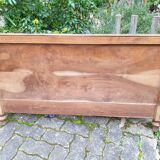 Carved walnut headboard