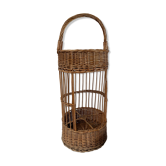 Vintage rattan bar basket