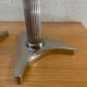 Art Deco candle holders, silver-plated cast iron.