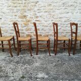 Set of 15 straw chairs