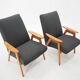 Pair of midcentury armchairs Czechoslovakia 1960s