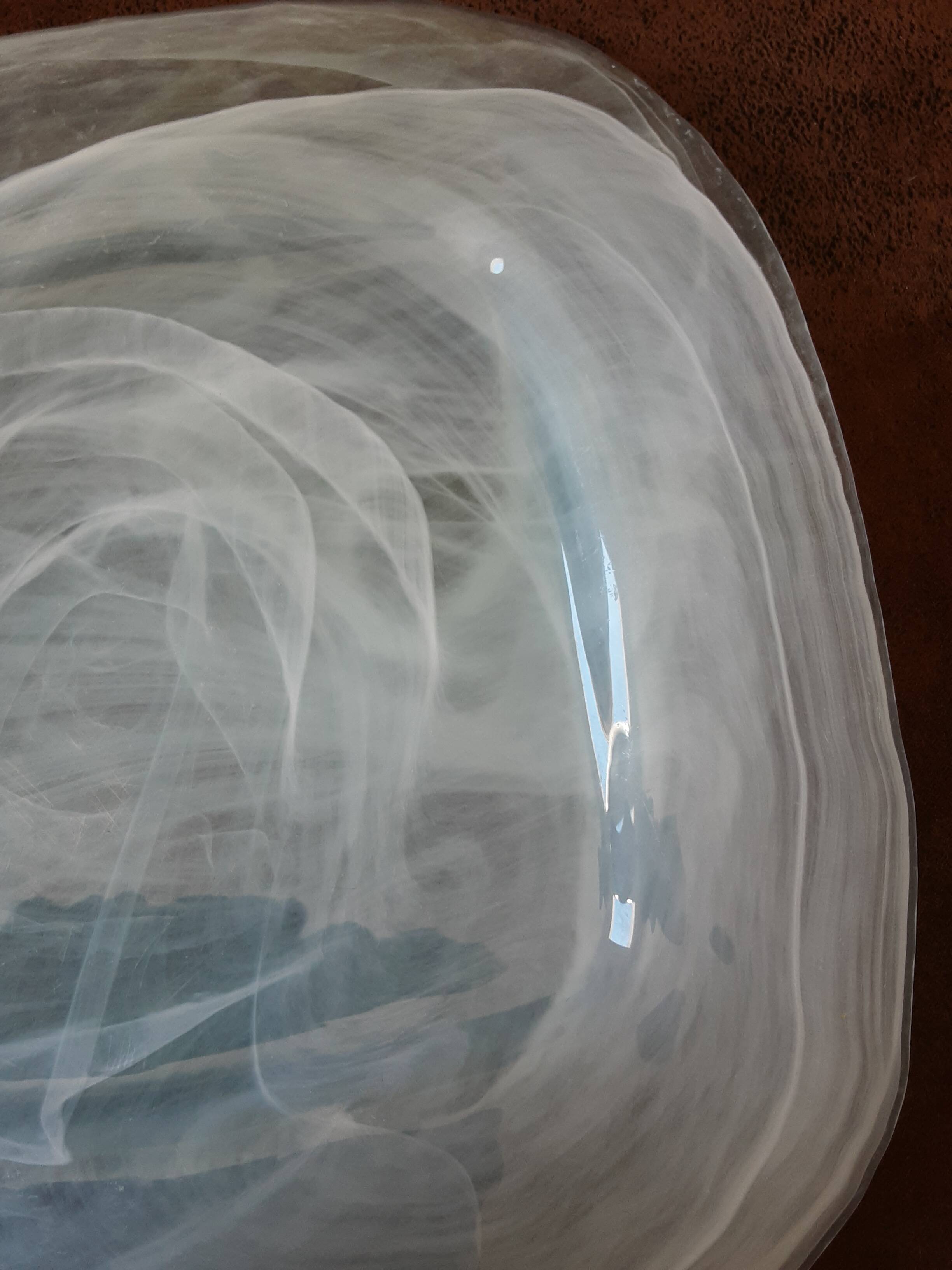 Jade green opaline dish