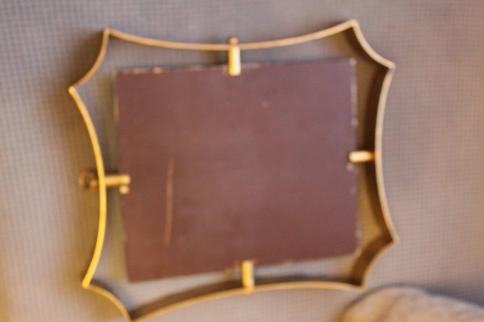 Italian Brass Mirror, 50s