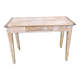 Ancienne table de ferme en bois avec tiroir