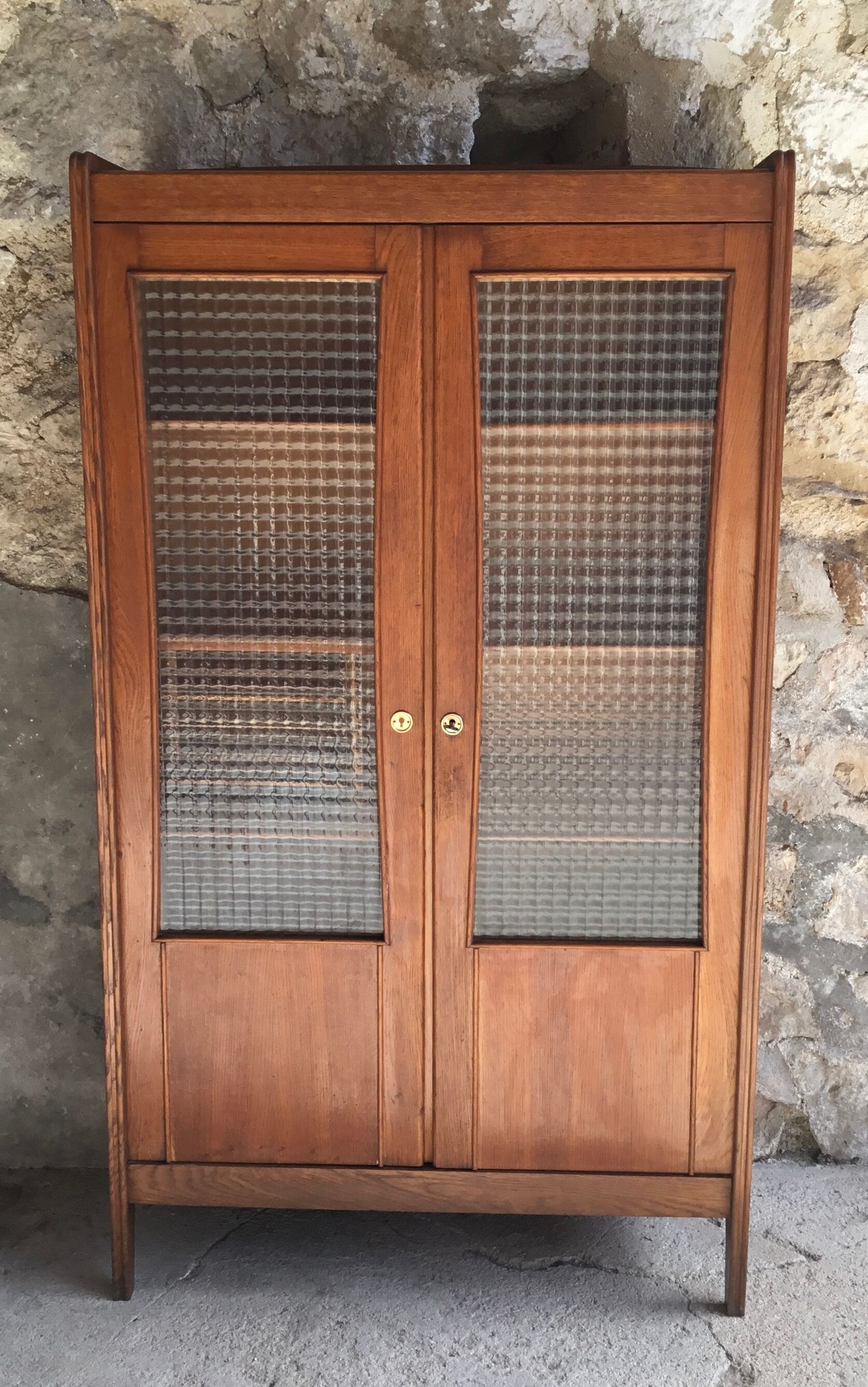 Bookcase or school glass cabinet - vintage 1960