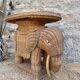 End of rattan elephant sofa