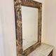 Miroir “Clotilde” – décor floral doré