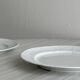 6 assiettes plates en porcelaine blanche