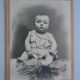 Old photo of a child baby