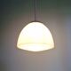 Art Deco pendant light in white opaline glass, 1920s-30s