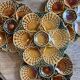 Set of 6 vintage ceramic oyster plates - Sarreguemines -