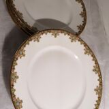 4 dessert plates vignaud limoges