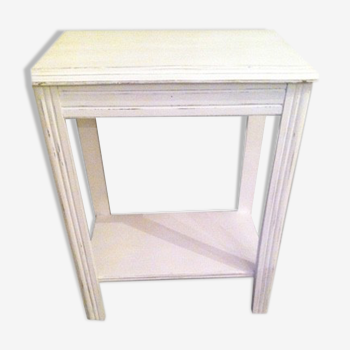 Patinated vanity console White