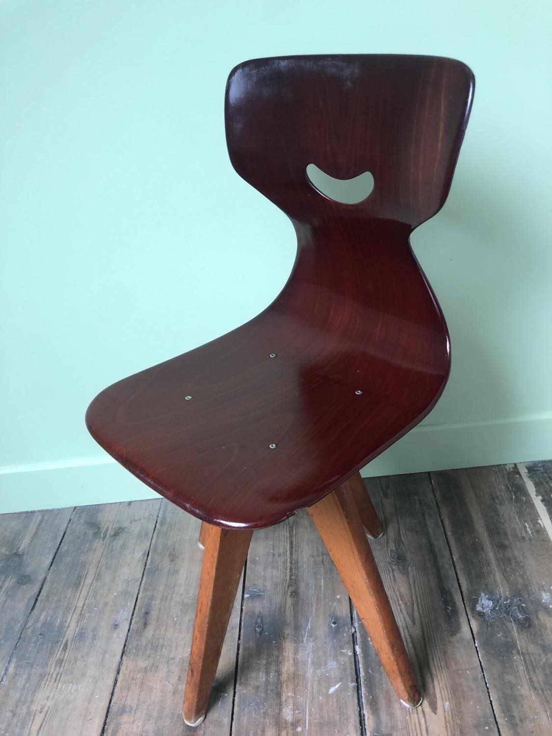 Vintage Smile chairs by Adam Stegner, antique designer seats