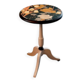 Vintage pedestal table restyled