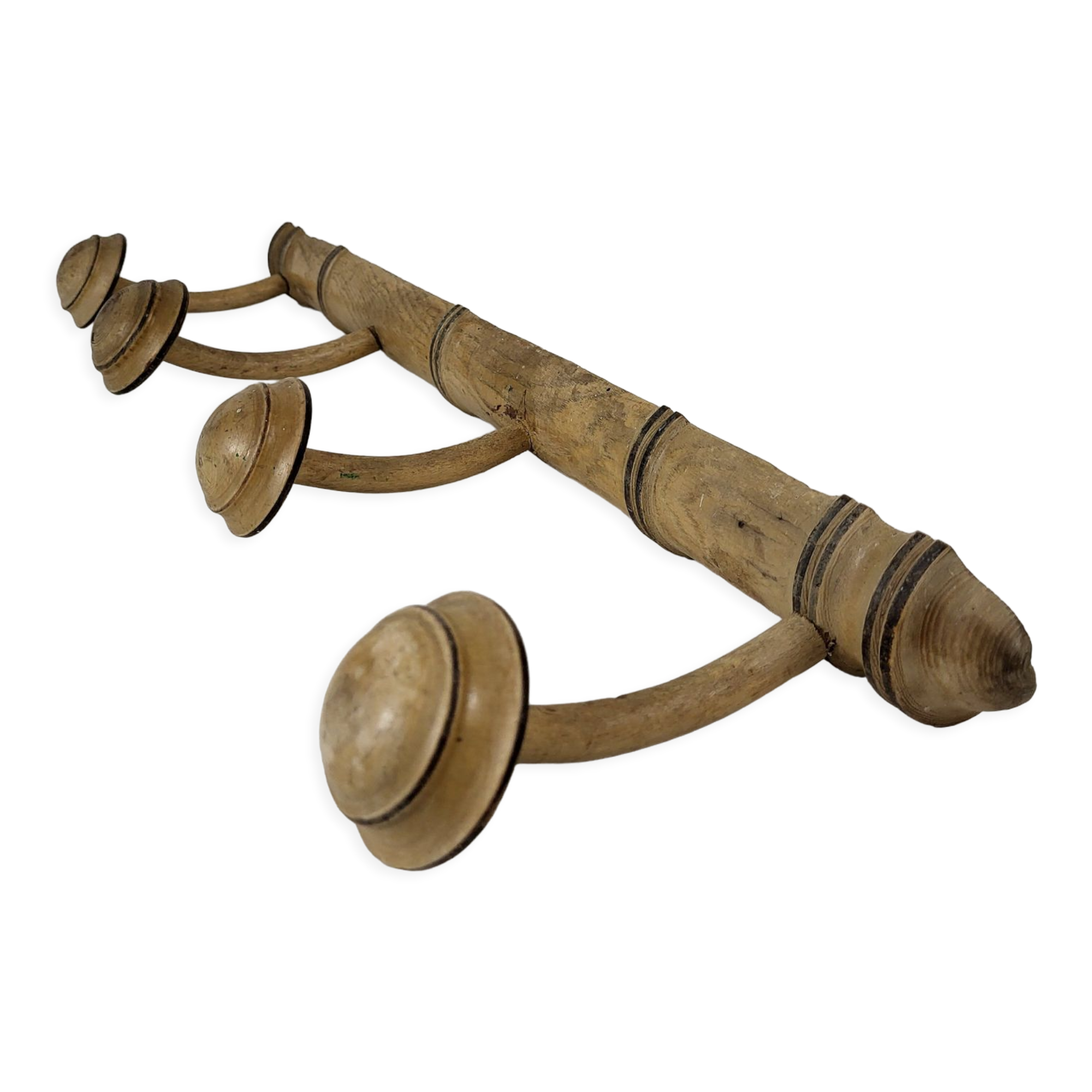 Vintage wooden coat rack