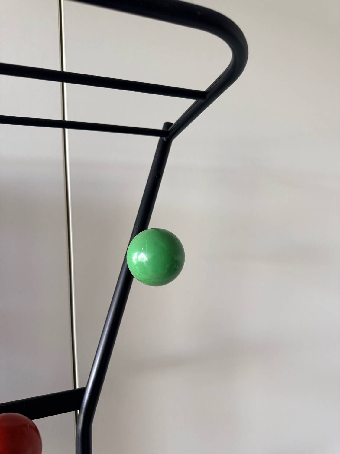 Coat rack, vintage cloakroom with mirror