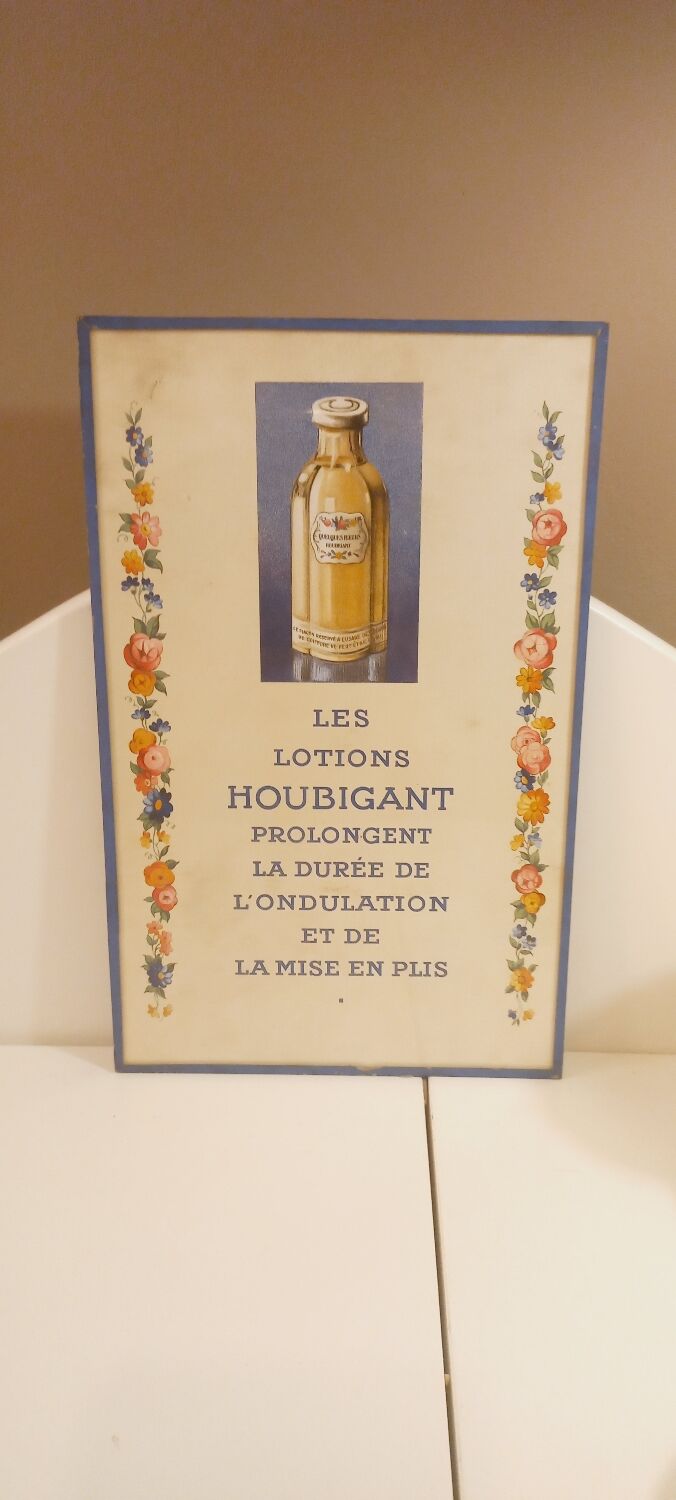 Houbigant powder boxes, shadows and antique advertising collection set