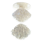 Grand lustre artisanal balinais en nacre - Terrah