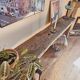 Ancien établi de menuisier – Console en bois massif