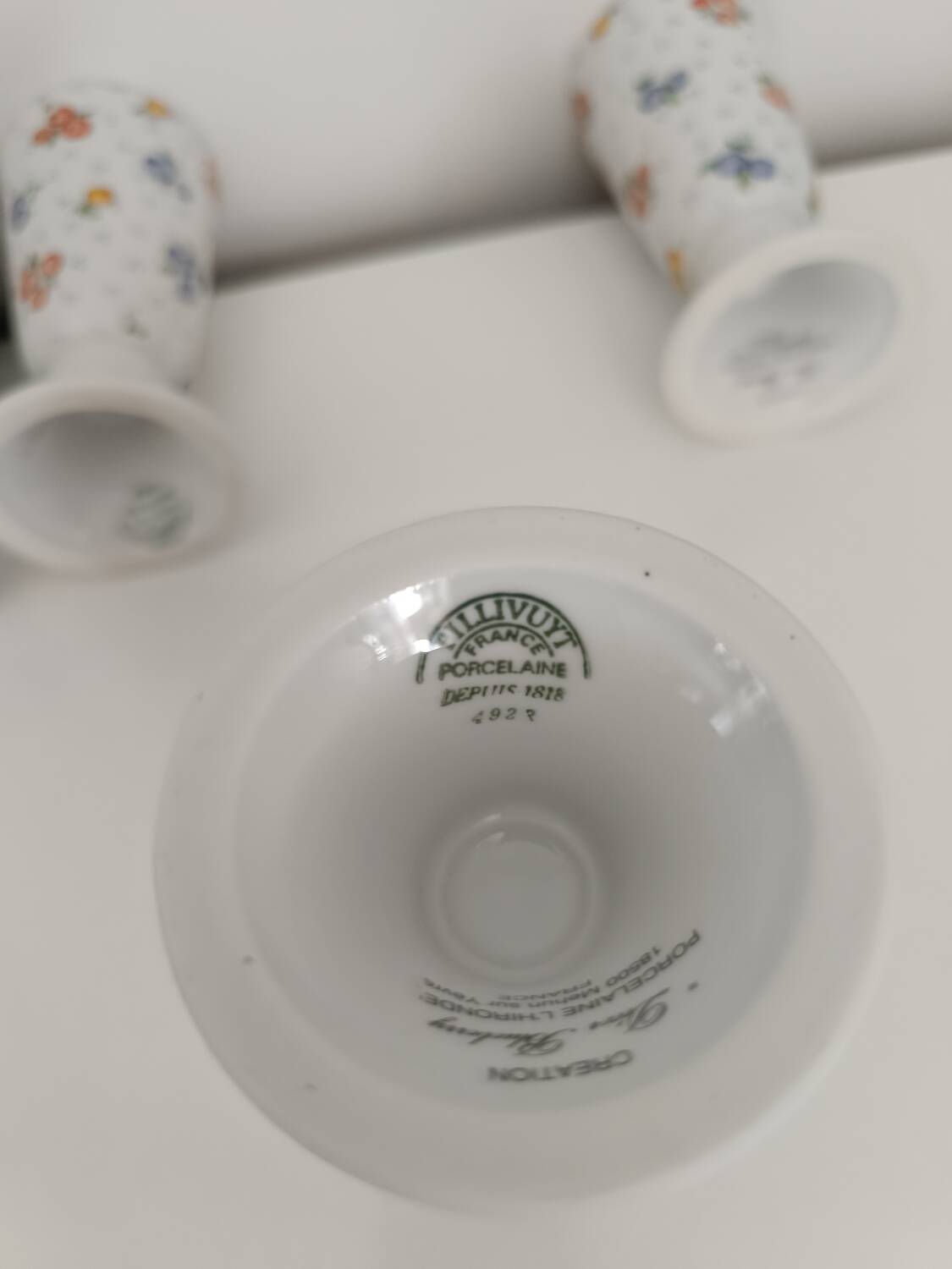 Set of 6 Mazagran porcelain mug Pillivuyt