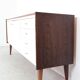 Buffet vintage en bois avec façades blanches, années 60