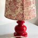 LAMPE Céramique Mûriers ANNEES 70