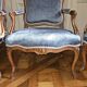 set of 4 Louis XV armchairs with queen's backs