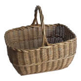 Panier en osier tressé