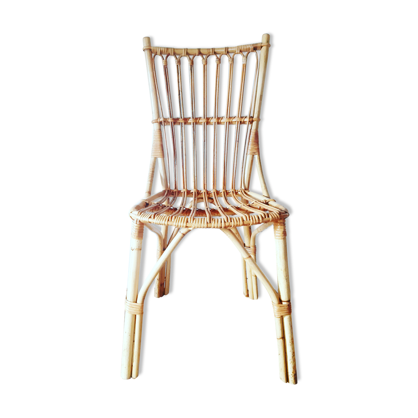 Rattan chair from the 1950s