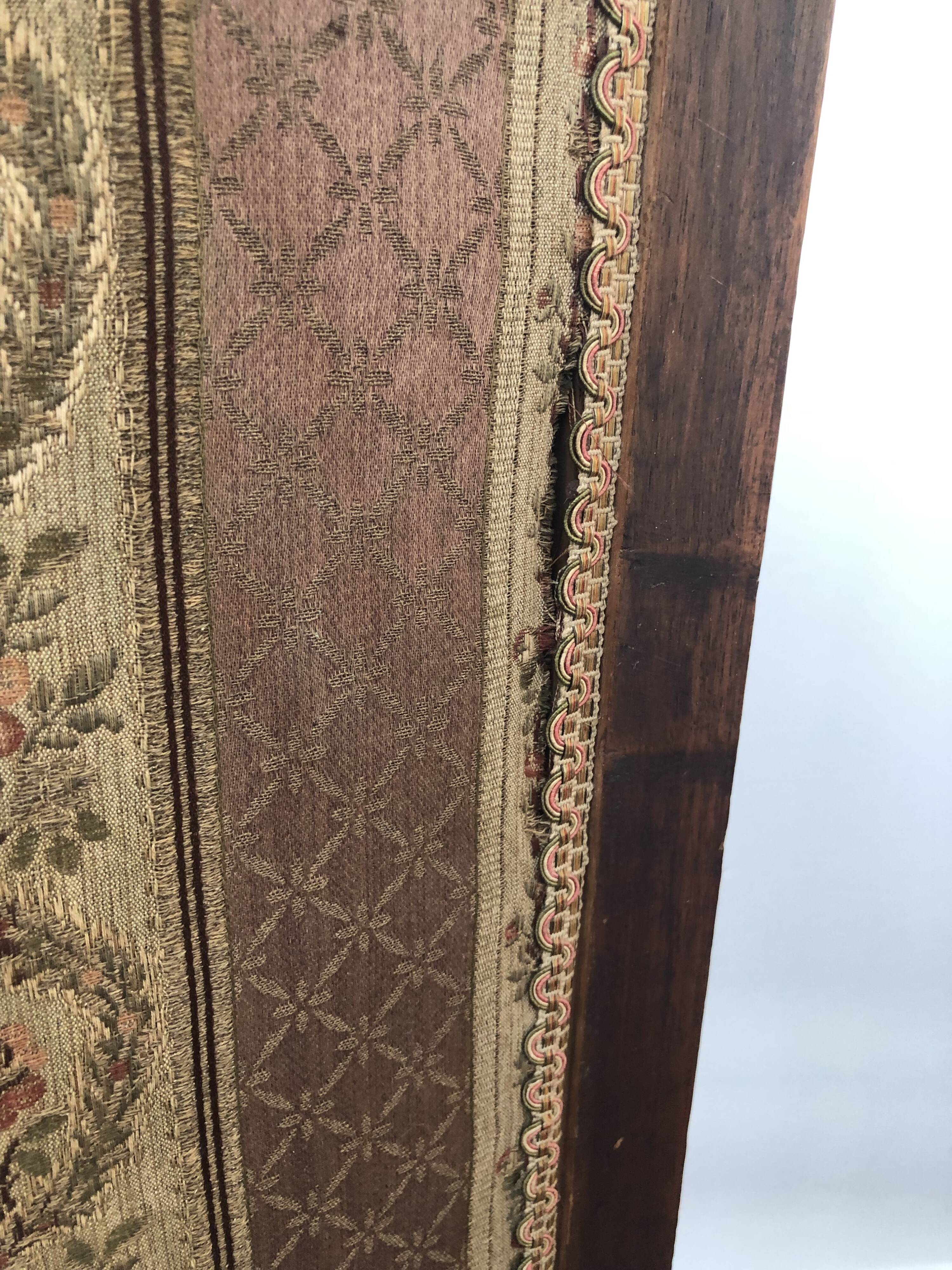 Wood and fabric screen
