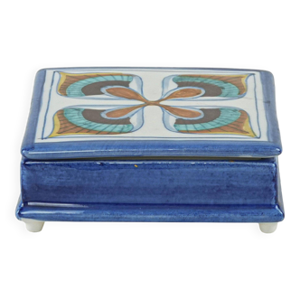 Toscari ceramic box, Italian design, 1970s, production: Italy