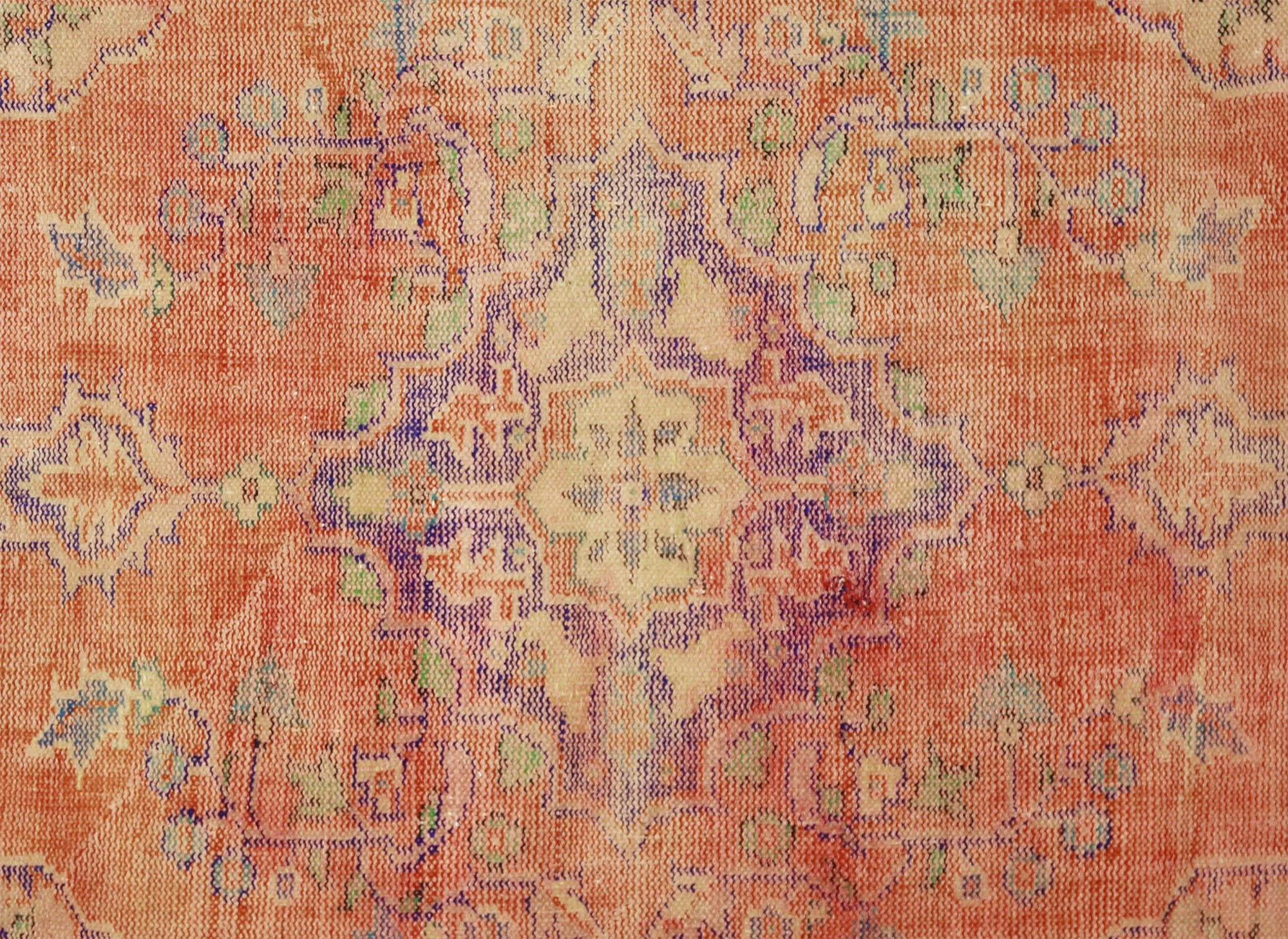 Anatolian handmade vintage rug 274 cm x 180 cm