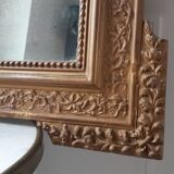 Miroir en bois et stuc doré 19ème