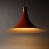 Suspension sorcière XL Massive Lighting, orange laqué, Belgique, 1960s